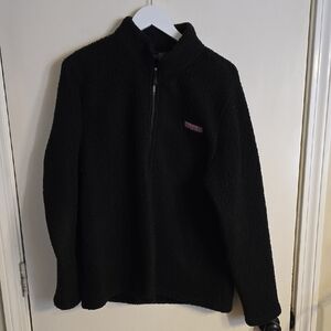 Vineyard Vines Black Fleece Sherpa Pullover